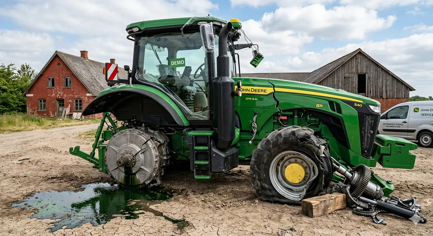 sælg defekt traktor