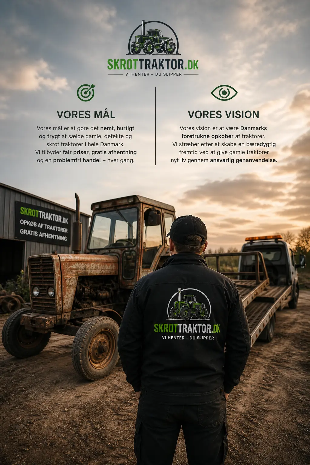 skrottraktor.dk mål og vision